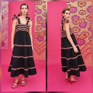 Celia B Kelly Sleeveless Linen Midi Dress size S